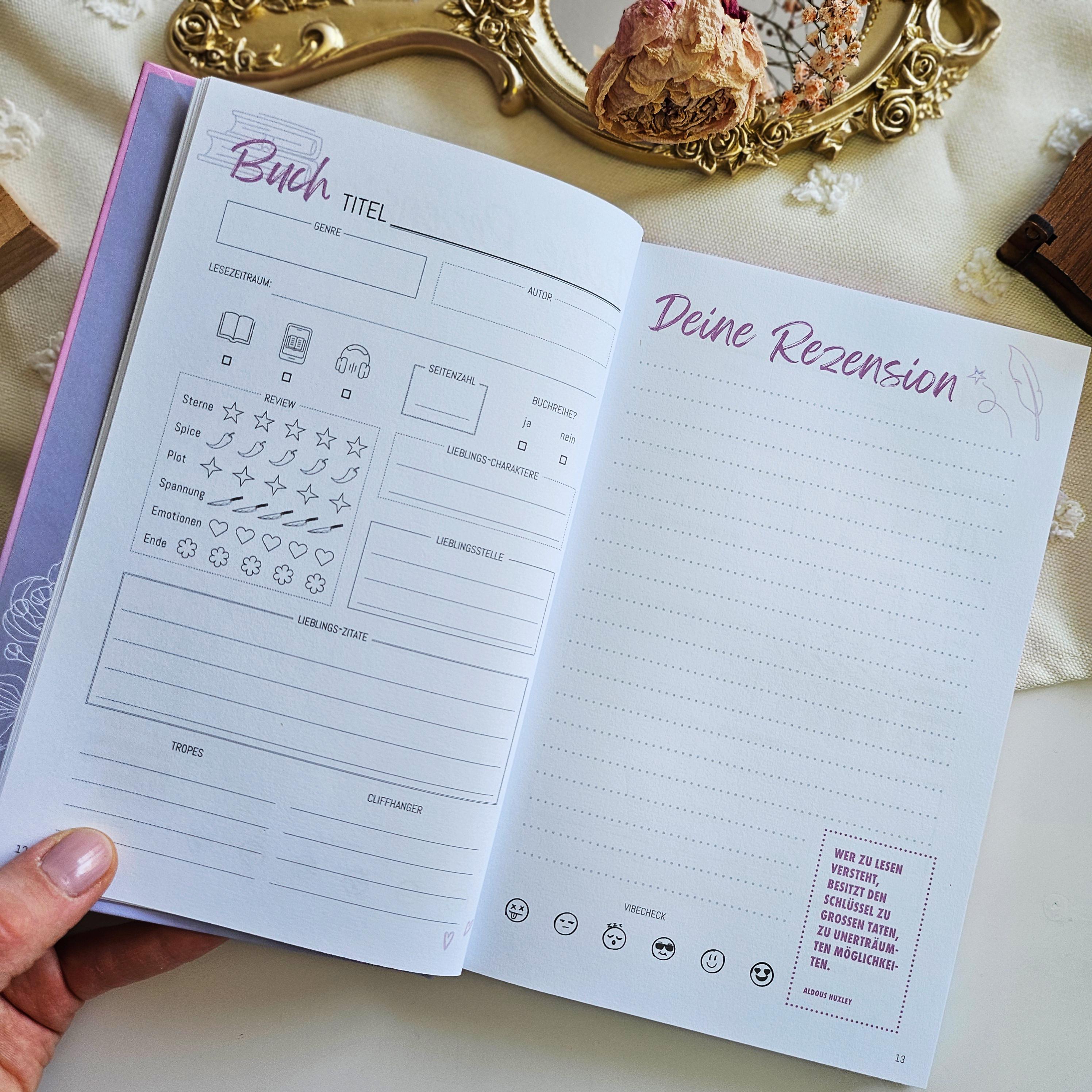 Beispielinhalt (Bild) Unterwegs Lese-Logbuch