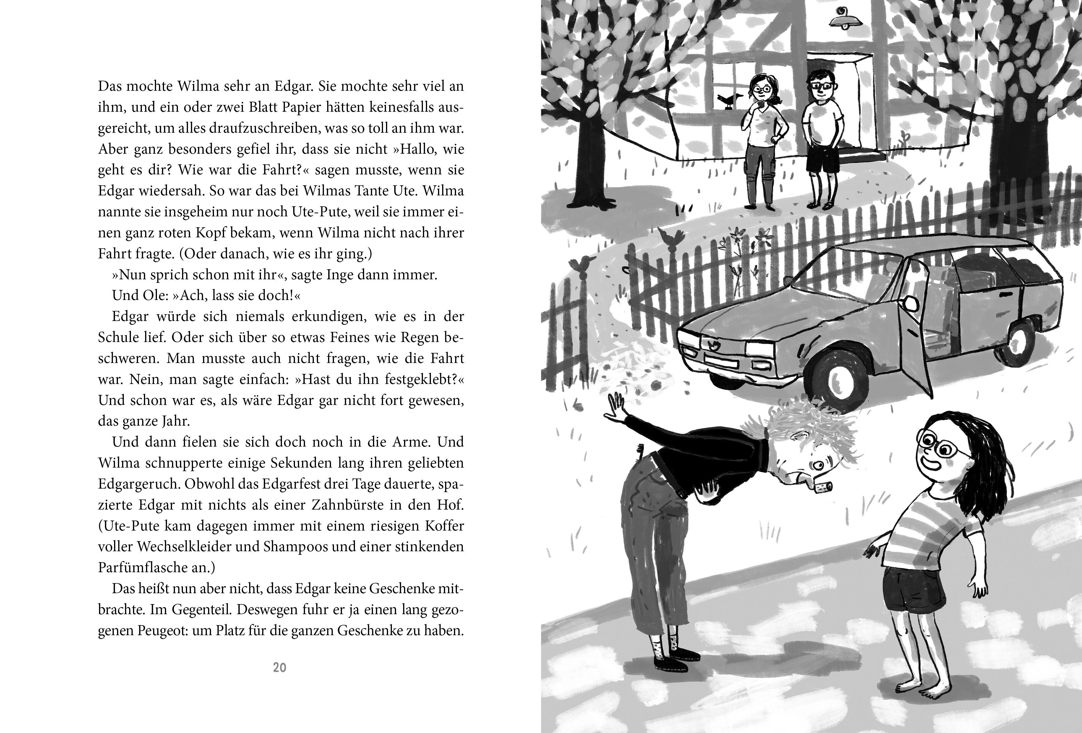 Beispielinhalt (Bild) Edgar verschwindet um halb pink