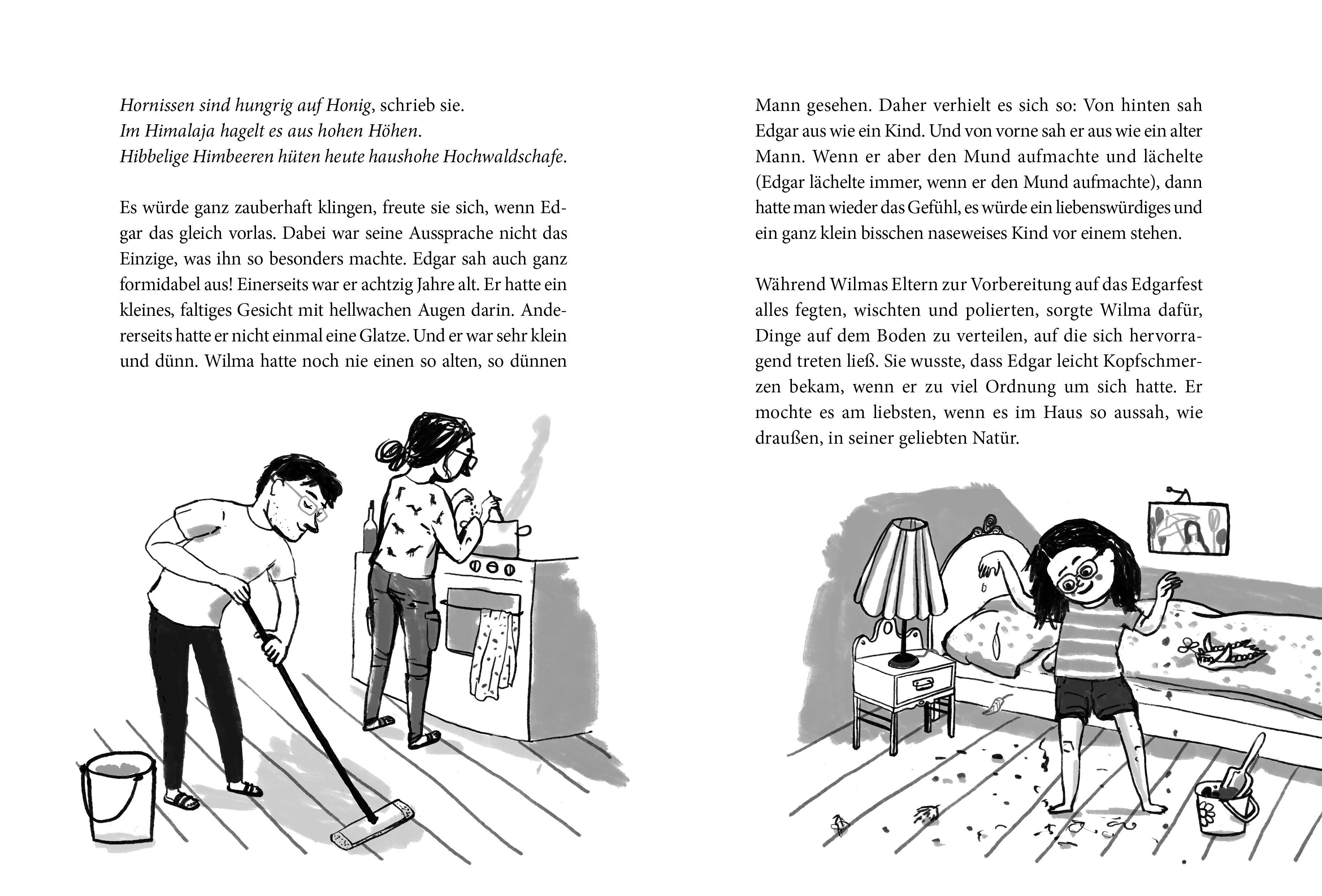 Beispielinhalt (Bild) Edgar verschwindet um halb pink