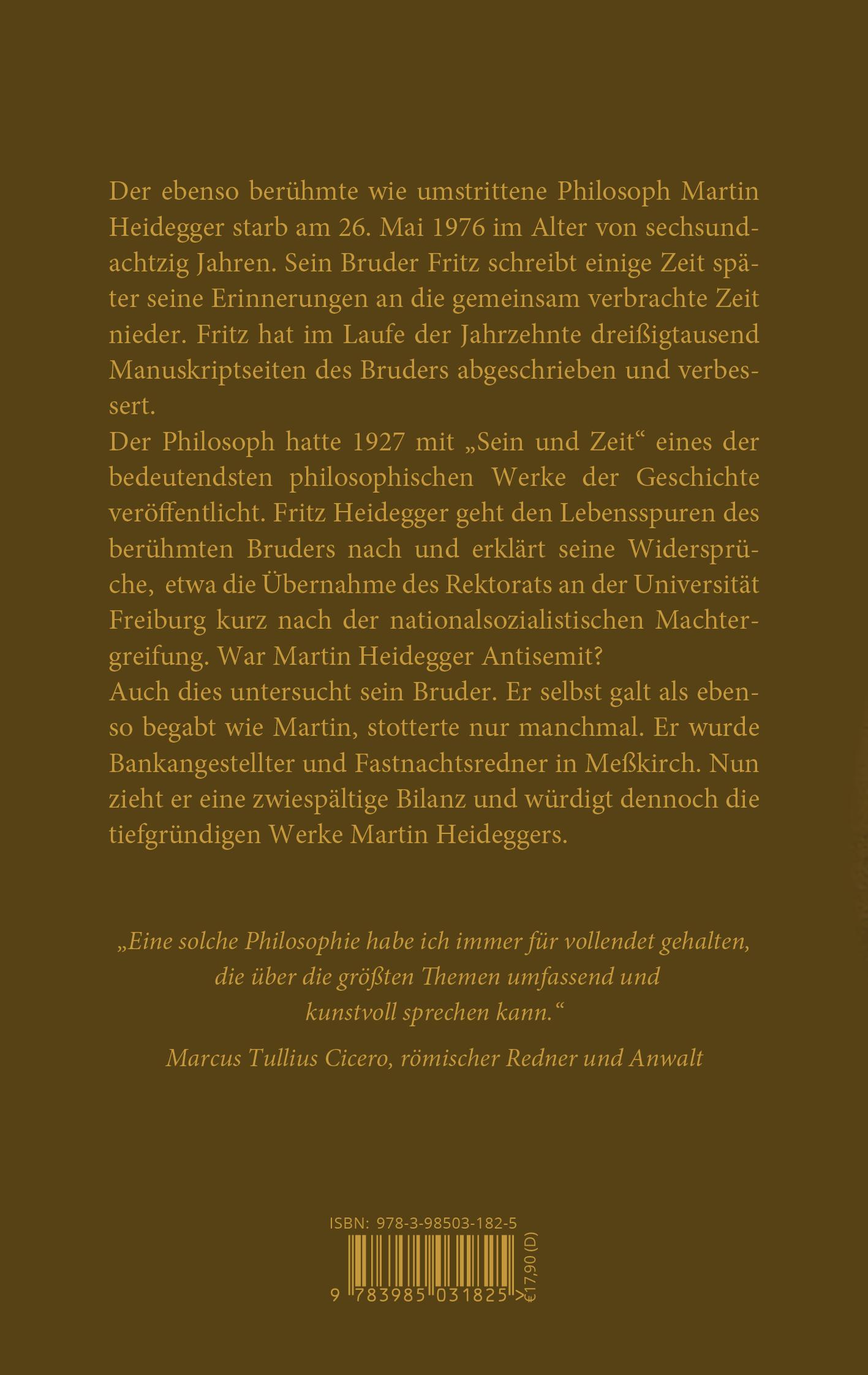 Rückseitencover Heimlicher König im Reich des Denkens