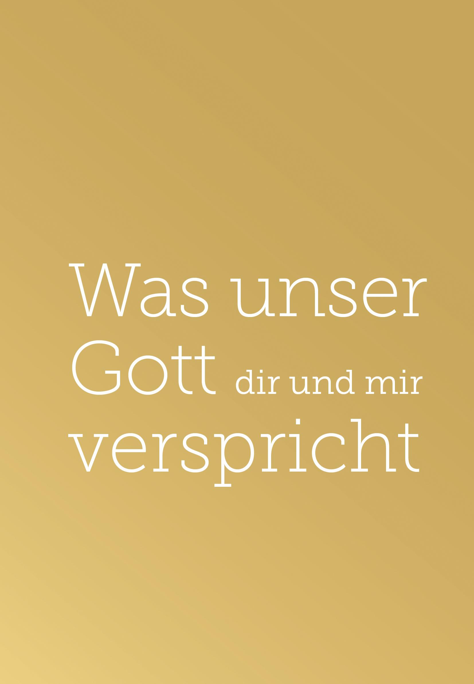 Vorderes Coverbild Was unser Gott dir und mir verspricht