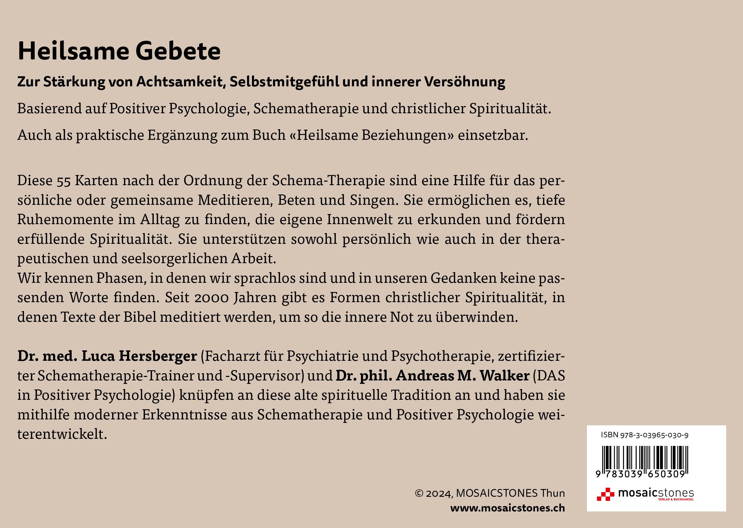 Rückseitencover Heilsame Gebete