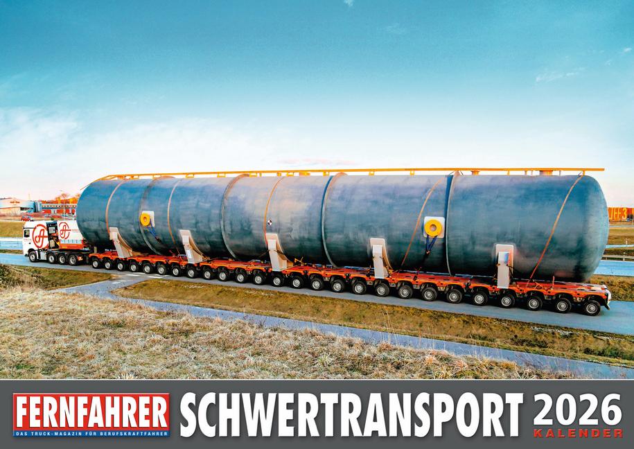 Vorderes Coverbild Schwertransporter Kalender 2026