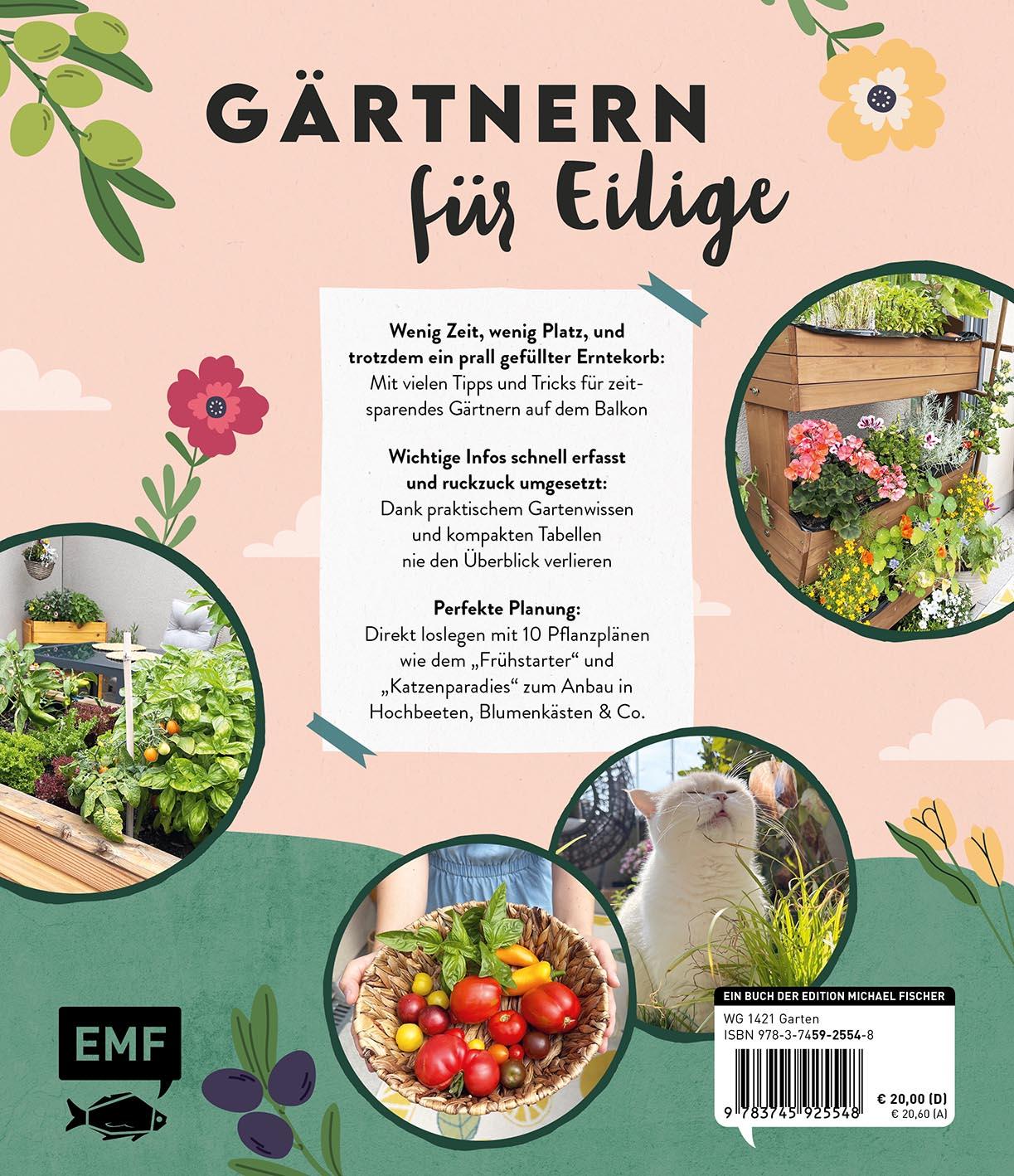 Rückseitencover Keine Zeit zu gärtnern - Balkonglück mit wenig Aufwand