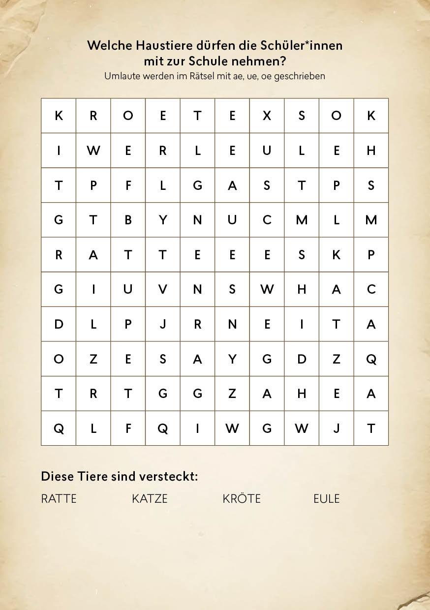 Beispielinhalt (Bild) Mein zauberhafter Rätselblock für Harry Potter-Fans - Finde die Eule!