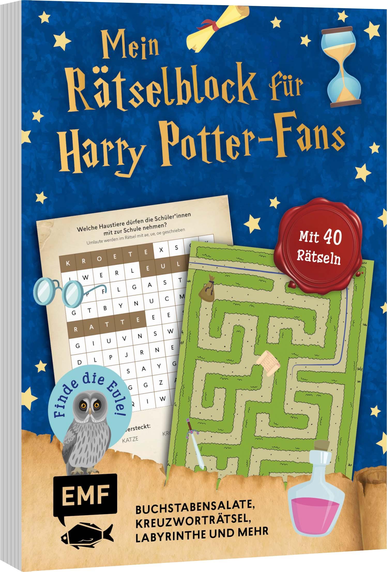 Vorderes Coverbild Mein zauberhafter Rätselblock für Harry Potter-Fans - Finde die Eule!