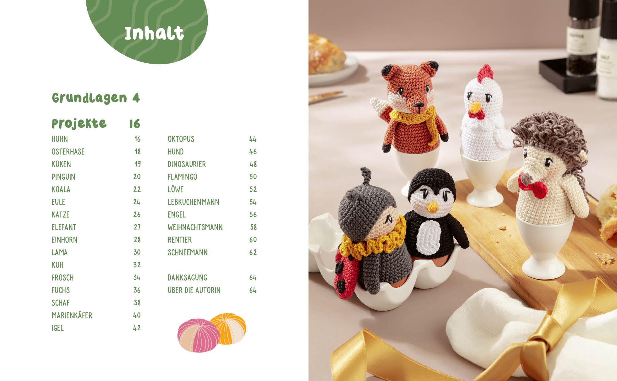 Beispielinhalt (Bild) Eggtastic häkeln - Niedliche Eierwärmer