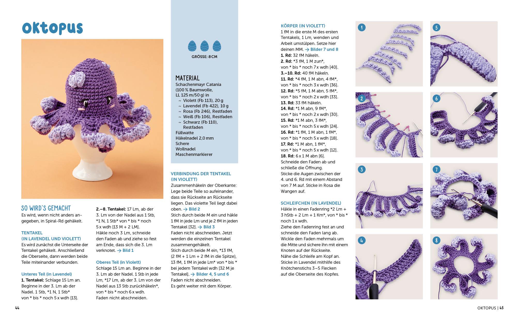 Beispielinhalt (Bild) Eggtastic häkeln - Niedliche Eierwärmer