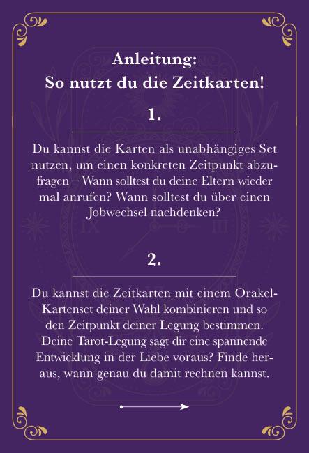 Beispielinhalt (Bild) Kartenbox: Perfect Timing - Zeitkarten