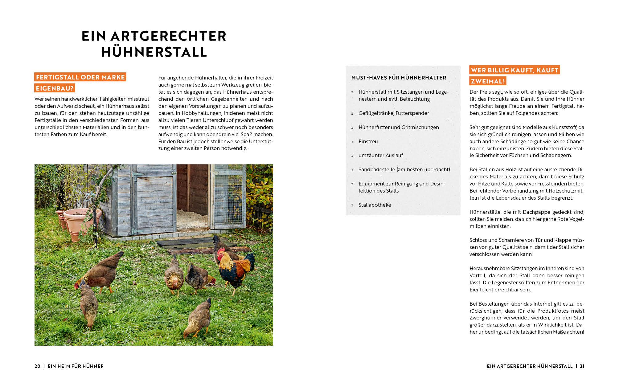 Beispielinhalt (Bild) Gartenmomente: Hühner