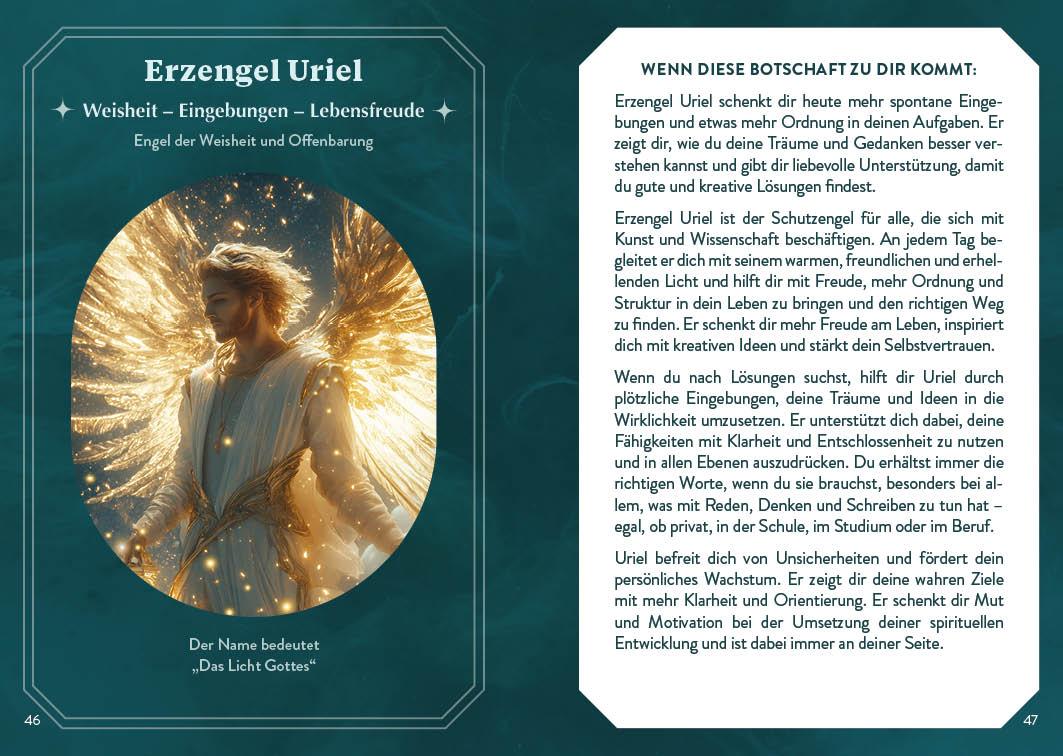 Beispielinhalt (Bild) Orakel-Kartenset: Engel-Orakel | Erfahre die sanfte Führung aus dem Reich des Lichts und erhelle dein Herz