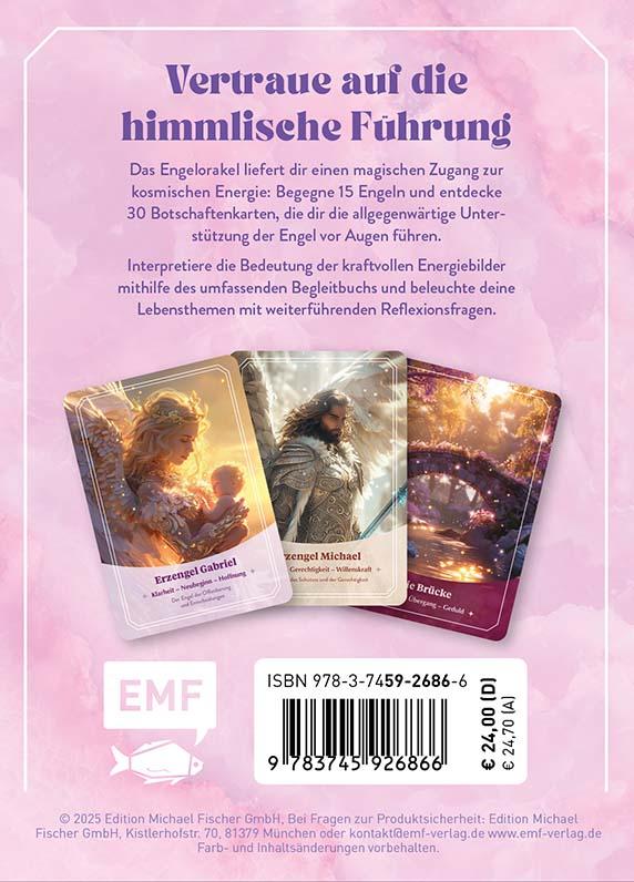 Rückseitencover Orakel-Kartenset: Engel-Orakel | Erfahre die sanfte Führung aus dem Reich des Lichts und erhelle dein Herz