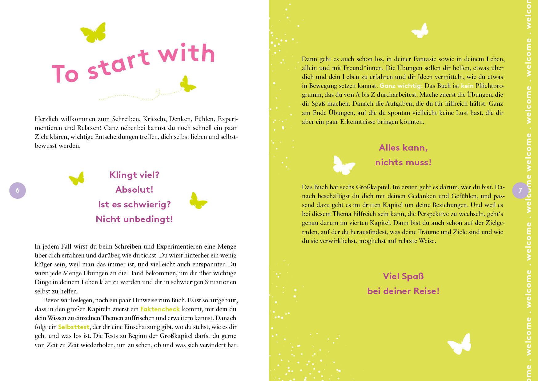 Beispielinhalt (Bild) Grow, Bloom, Be Yourself