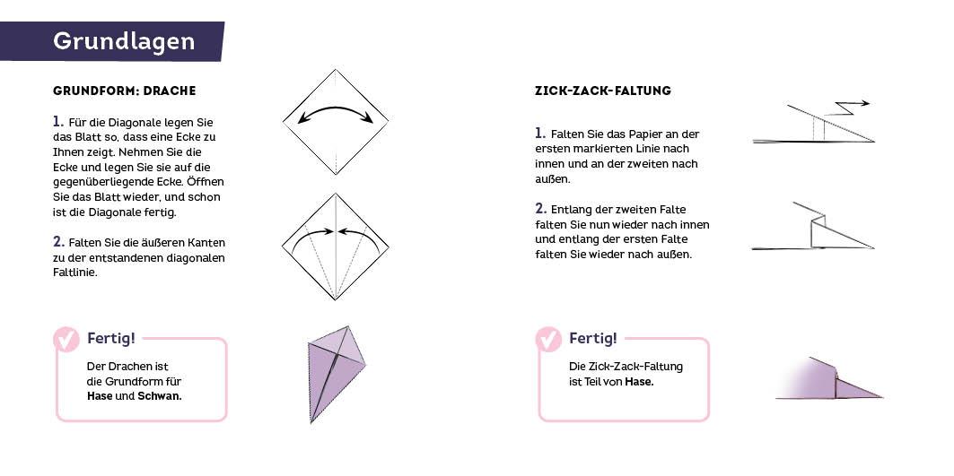 Beispielinhalt (Bild) 333 Origami Minis - Kirschblütenfest - Dein dekorativer Wendeblock zum kreativen Falten & Notieren