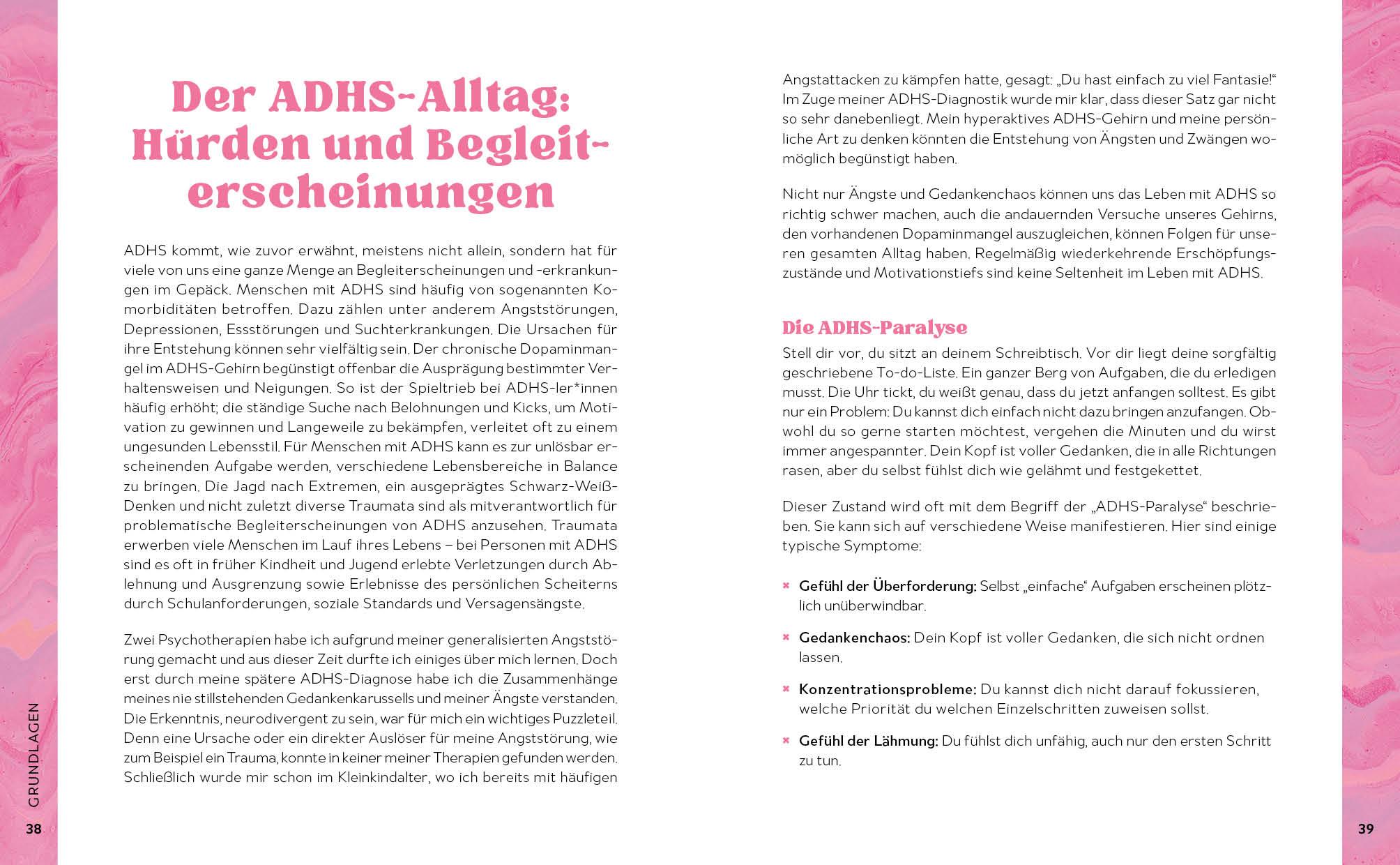 Beispielinhalt (Bild) Dein ADHS-Wohlfühl-Guide