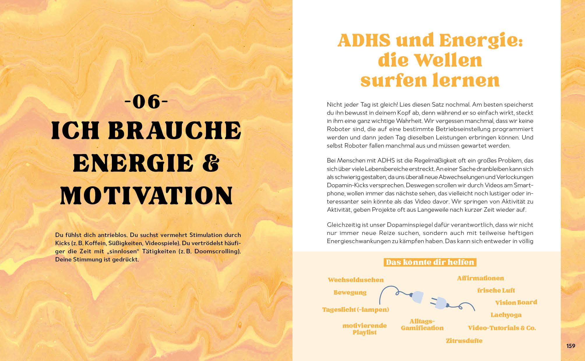 Beispielinhalt (Bild) Dein ADHS-Wohlfühl-Guide