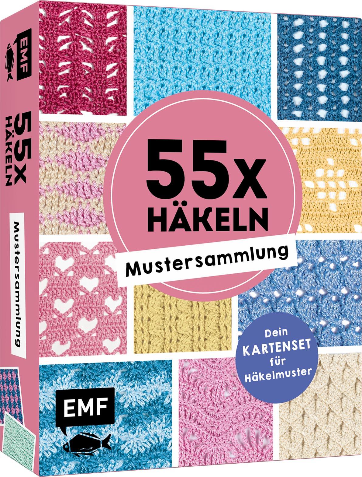 Vorderes Coverbild 55 x häkeln - Mustersammlung: Dein Kartenset