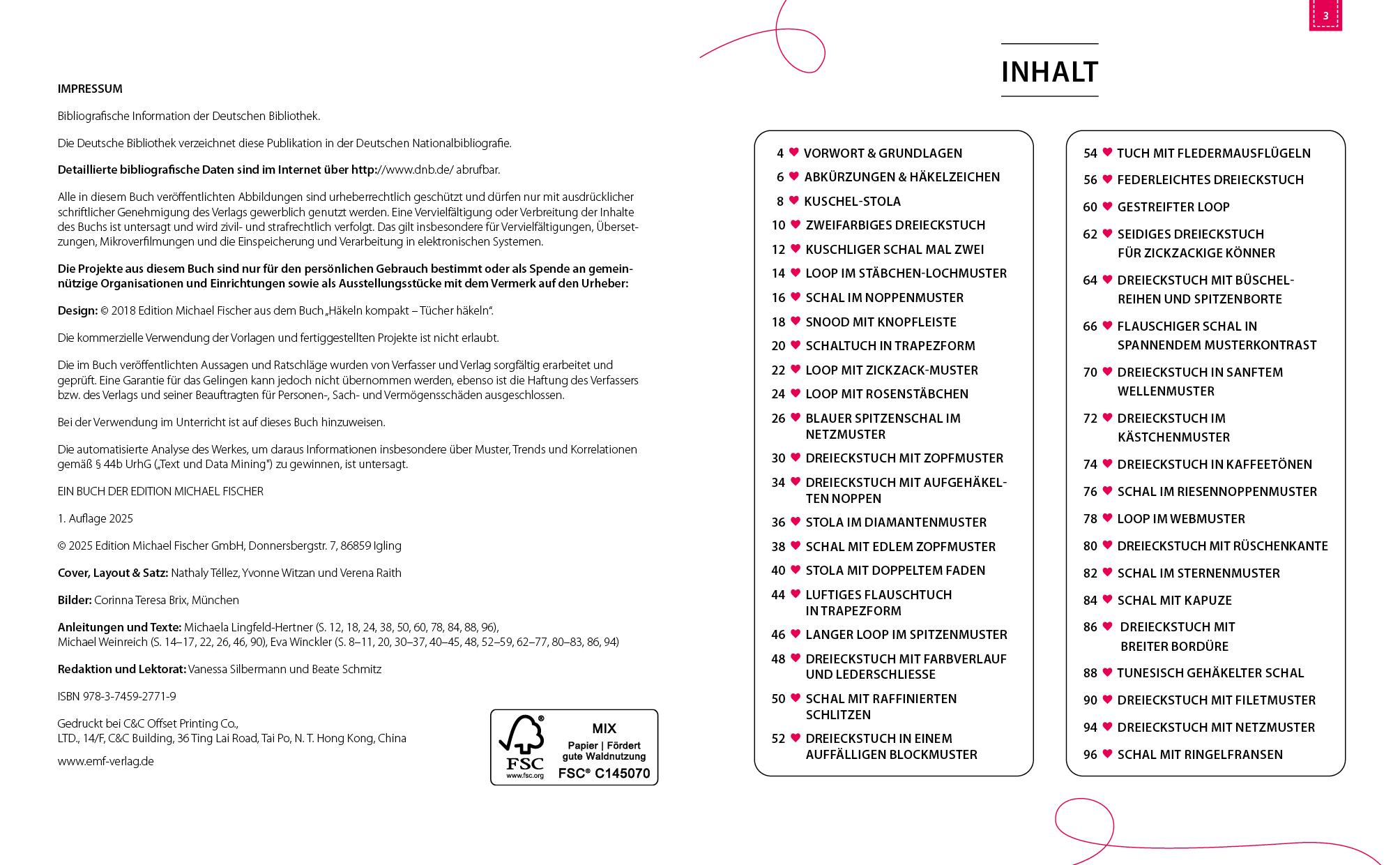 Beispielinhalt (Bild) Häkeln kompakt - Tücher häkeln. Mit Video-Anleitungen zu allen Grundtechniken