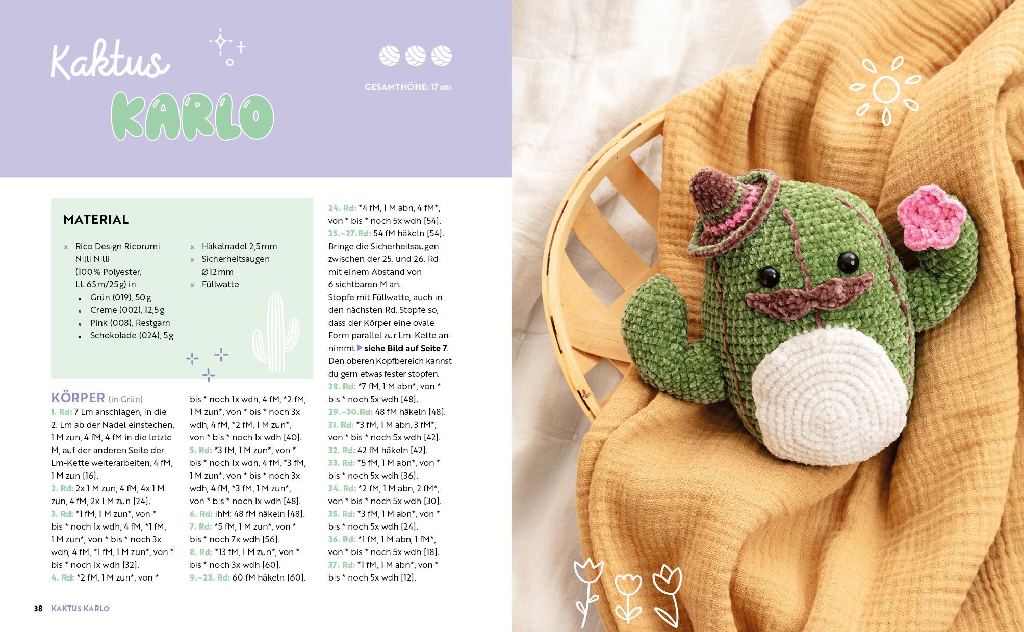 Beispielinhalt (Bild) Happy Squishys häkeln - Niedliche Plüschtiere für Squishmallow-Fans