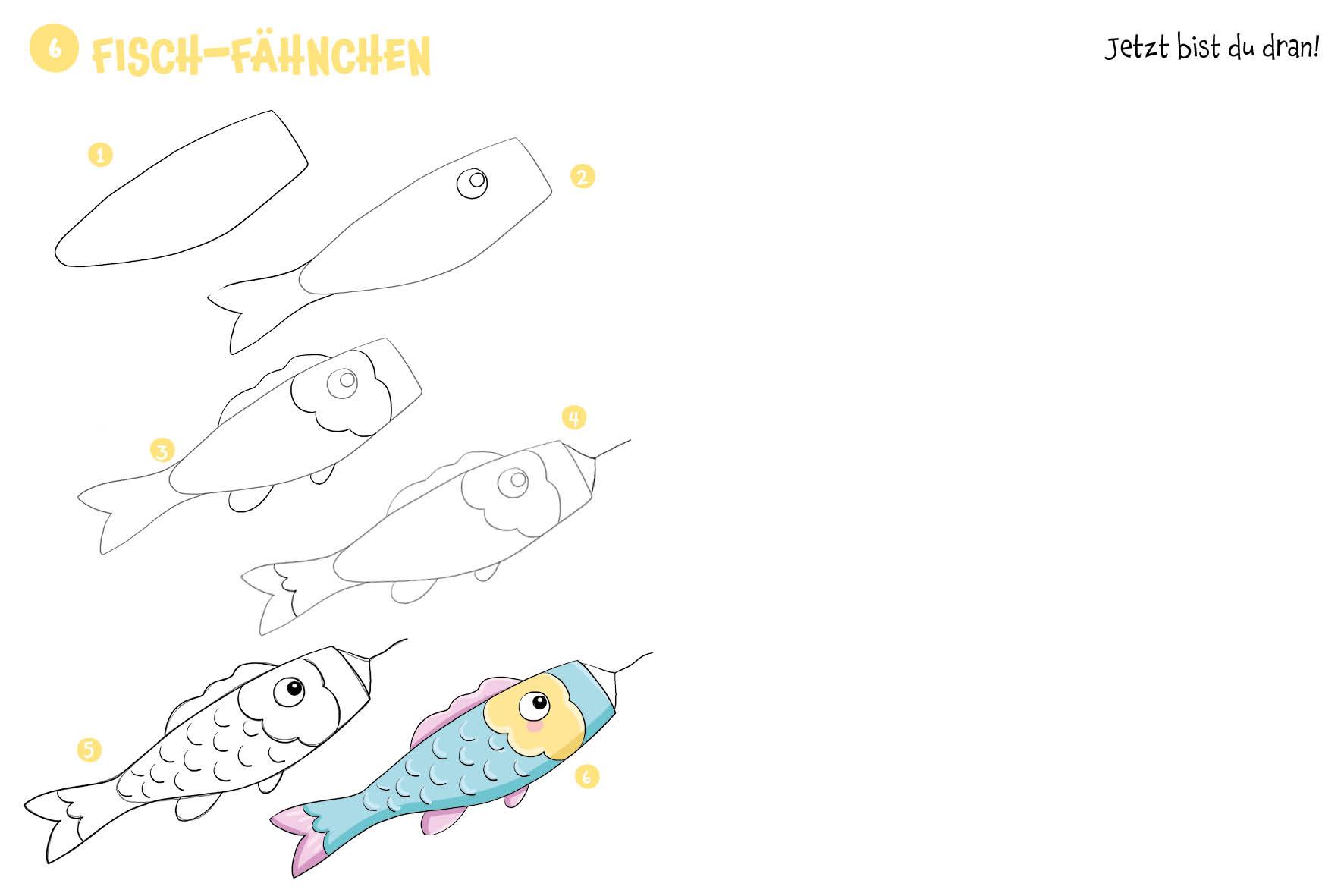 Beispielinhalt (Bild) 300 Motive zeichnen - Kawaii