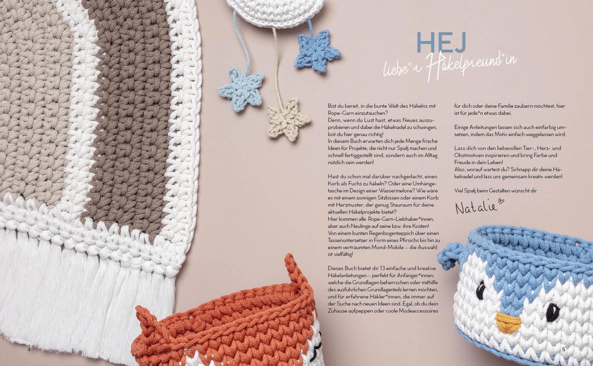 Beispielinhalt (Bild) Häkeln mit Rope-Garn super easy - Sweet & Simple