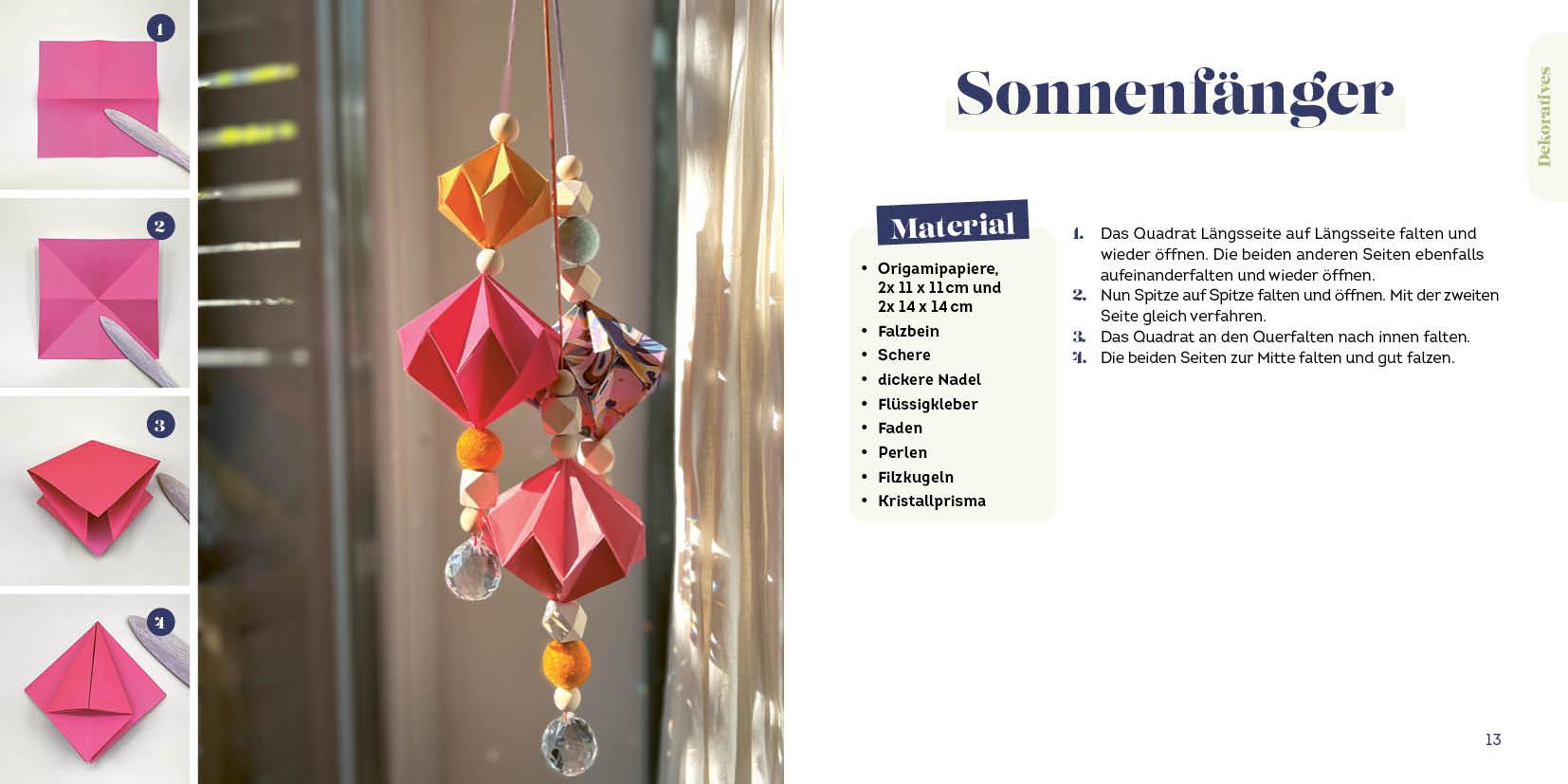 Beispielinhalt (Bild) 333 Origami | Das Bastelbuch