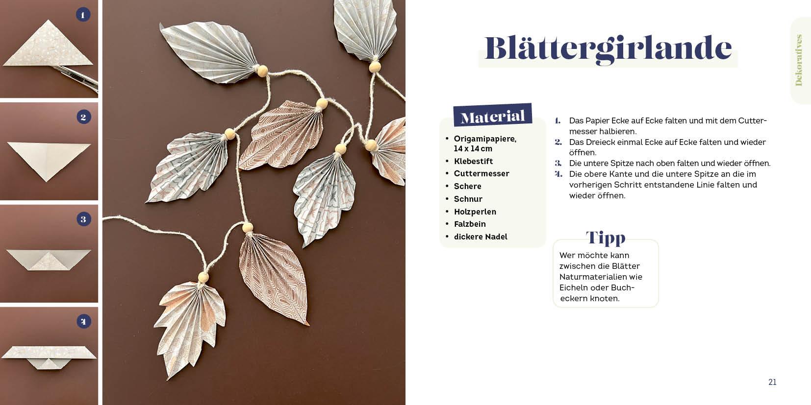 Beispielinhalt (Bild) 333 Origami | Das Bastelbuch