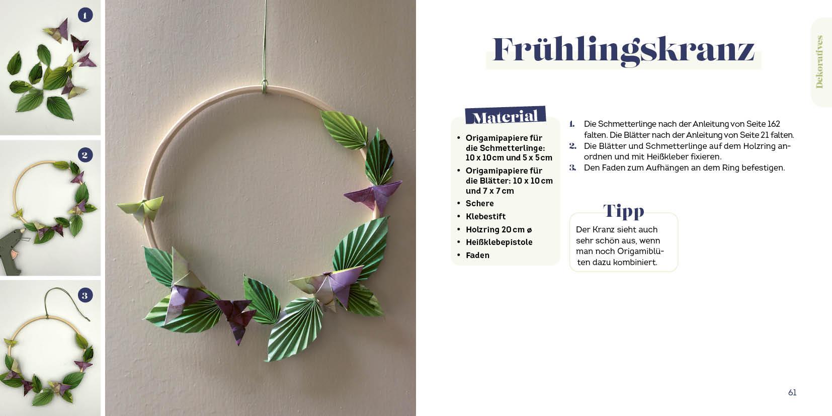 Beispielinhalt (Bild) 333 Origami | Das Bastelbuch