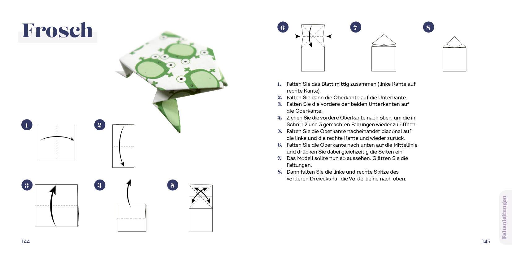 Beispielinhalt (Bild) 333 Origami | Das Bastelbuch