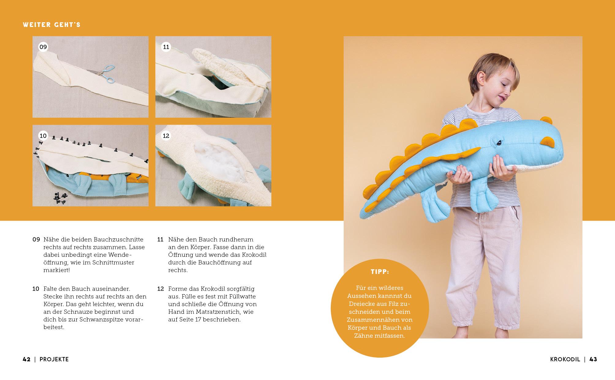 Beispielinhalt (Bild) Kuschelgiganten nähen: Coole BigFriends im Skandi-Look