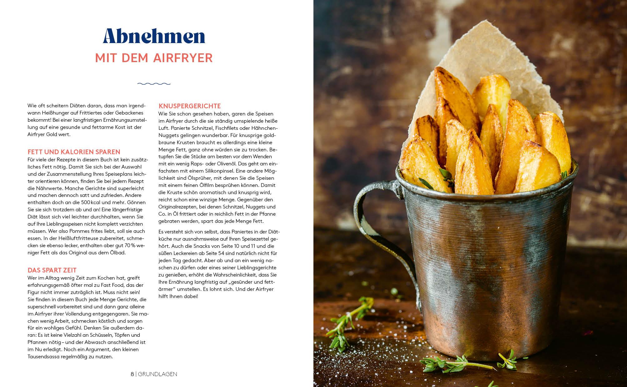 Beispielinhalt (Bild) Abnehmen mit dem Airfryer - 30 Rezepte für die Heißluftfritteuse