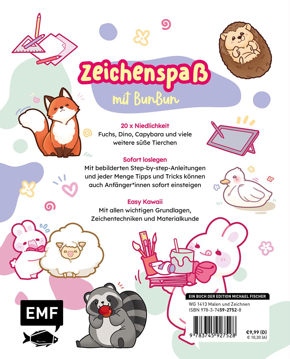 Rückseitencover BunBun - Kawaii zeichnen
