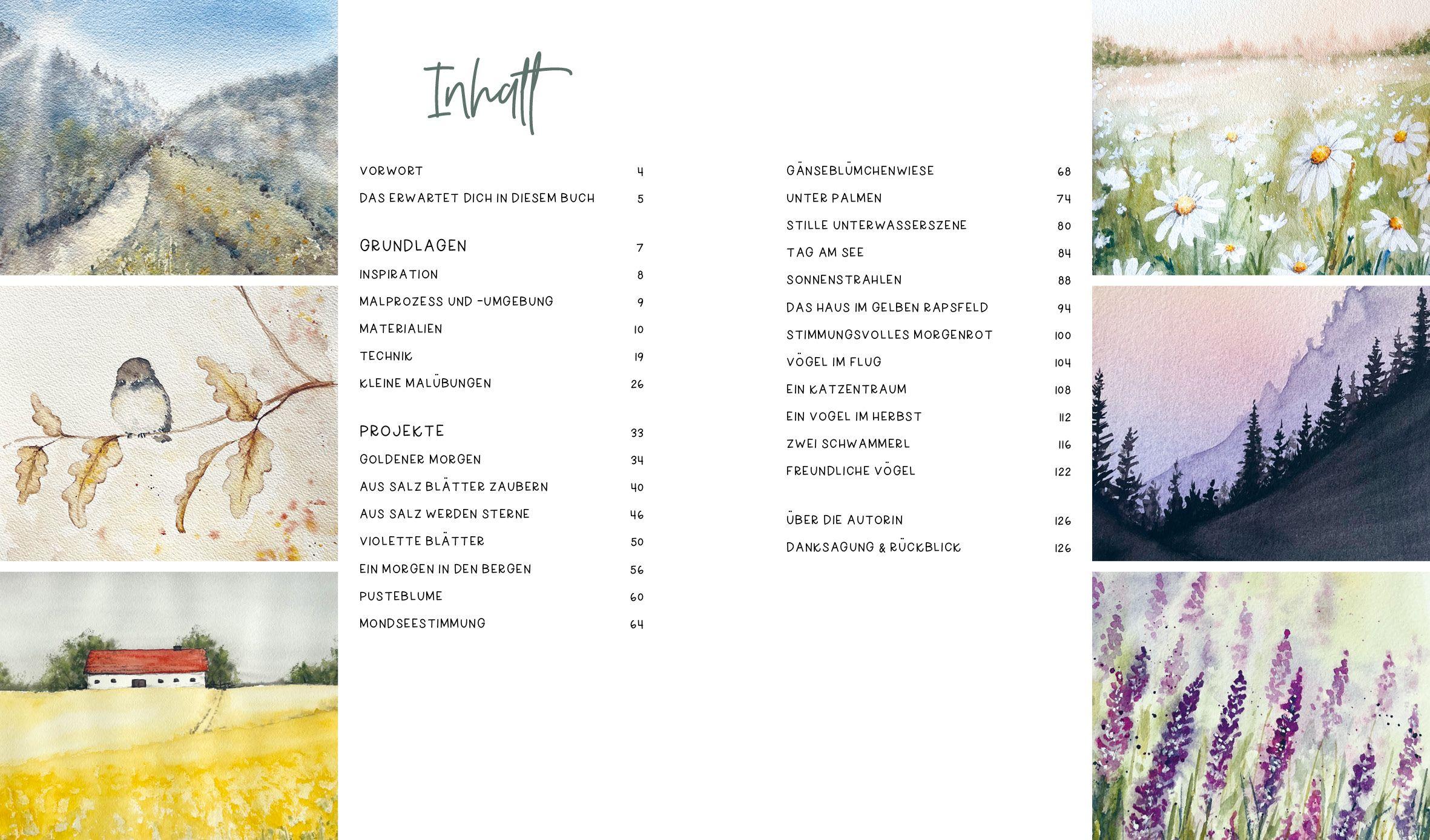 Beispielinhalt (Bild) Watercolor - Nature Dreams