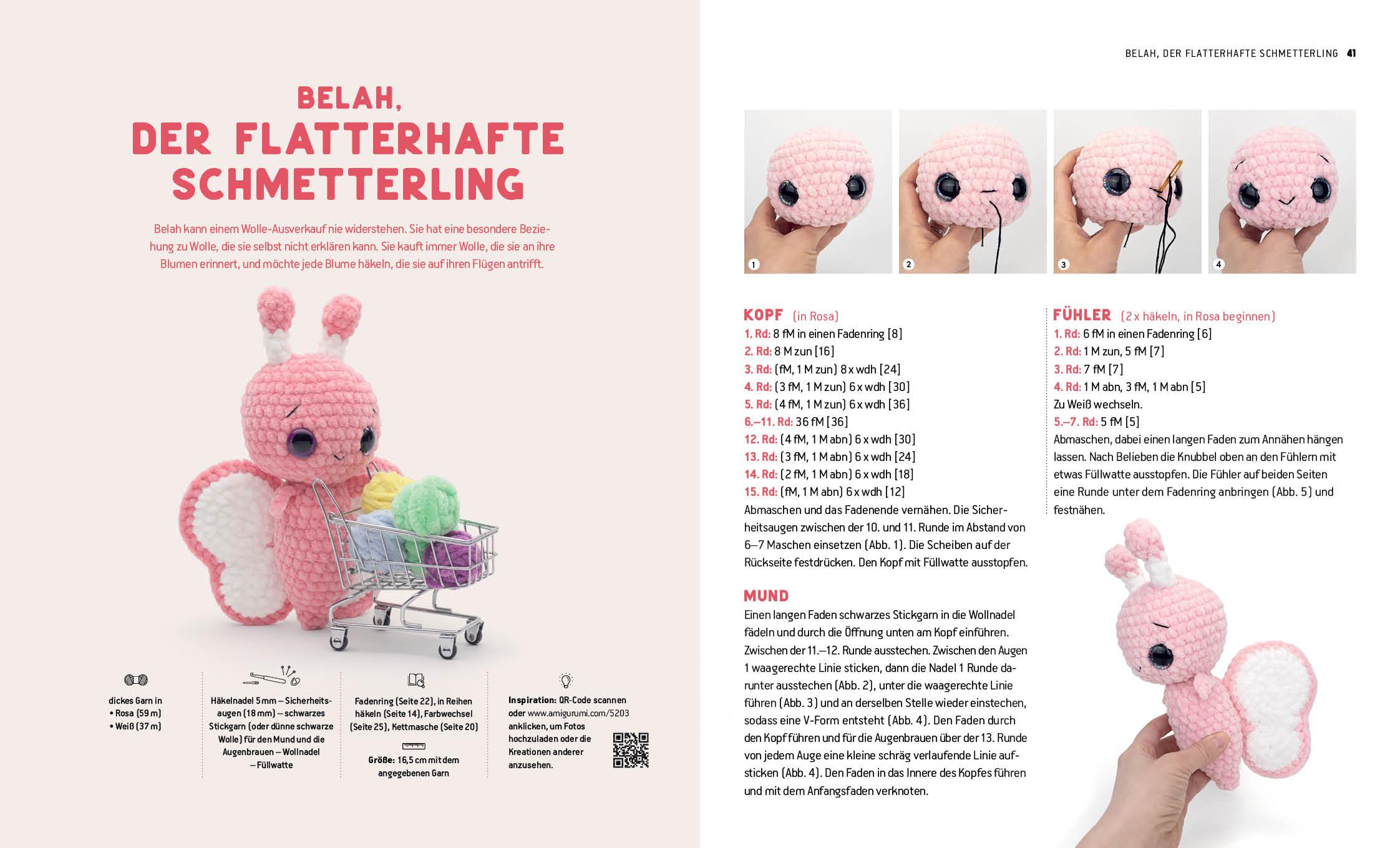 Beispielinhalt (Bild) Flauschige Amigurumi-Häkelschule