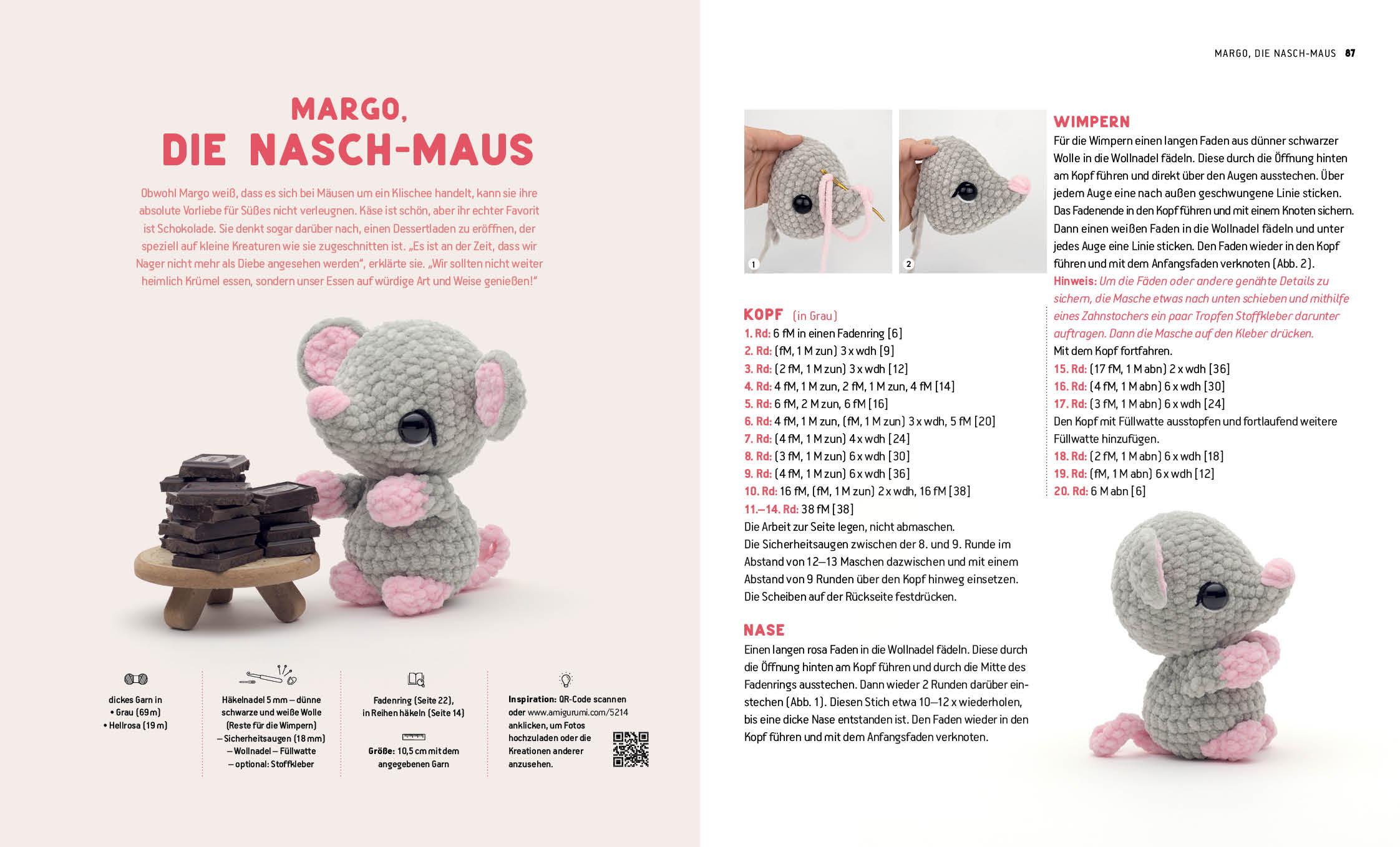 Beispielinhalt (Bild) Flauschige Amigurumi-Häkelschule