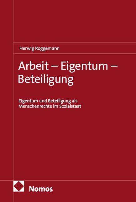 Vorderes Coverbild Arbeit - Eigentum - Beteiligung