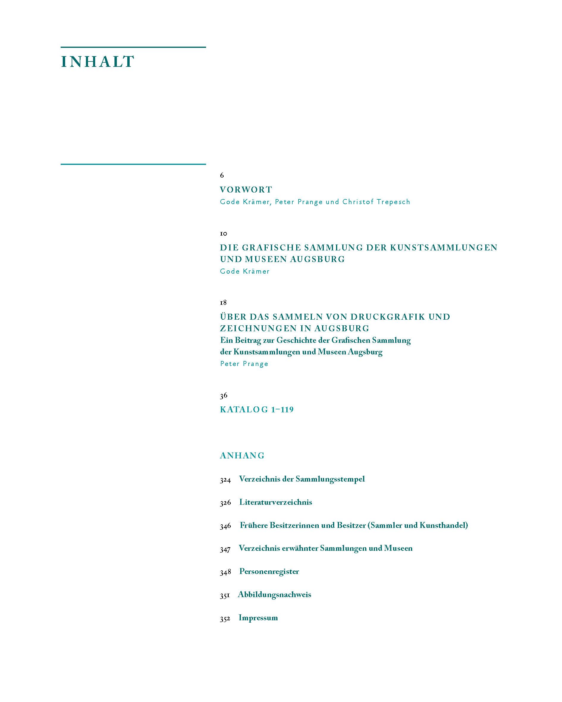 Beispielinhalt (Bild) Die Grafische Sammlung im Schaezlerpalais