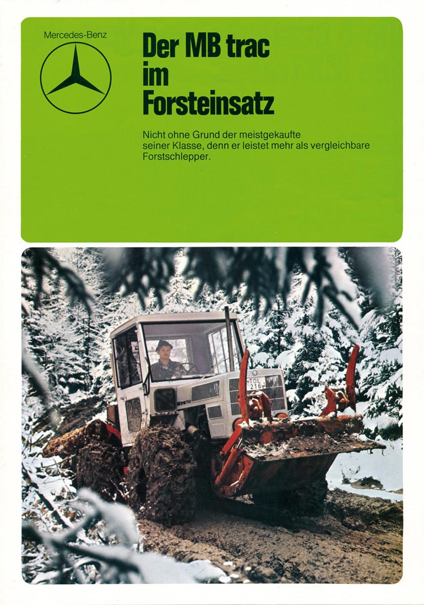 Beispielinhalt (Bild) MB-trac Forstprospekte