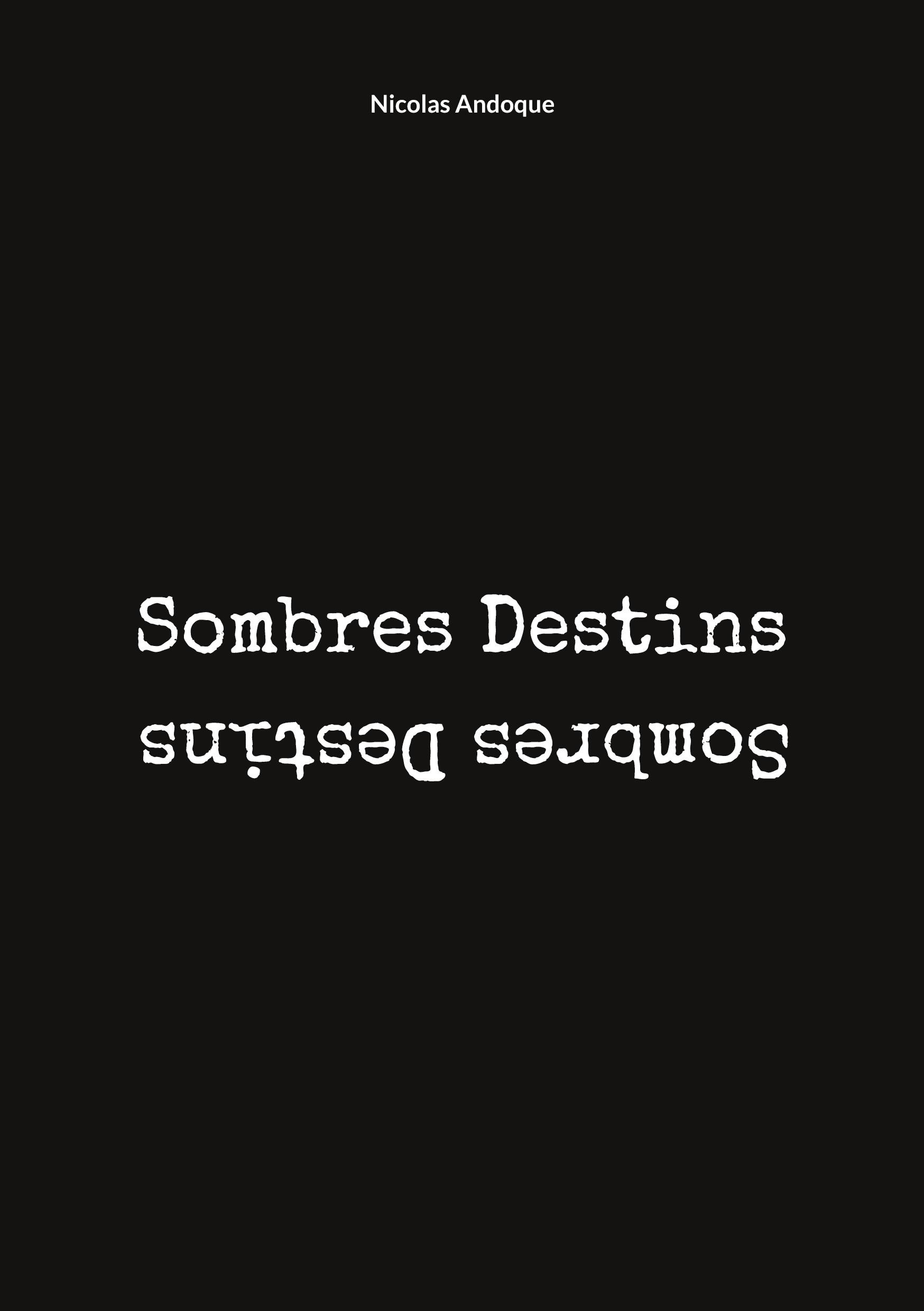 Vorderes Coverbild Sombres Destins
