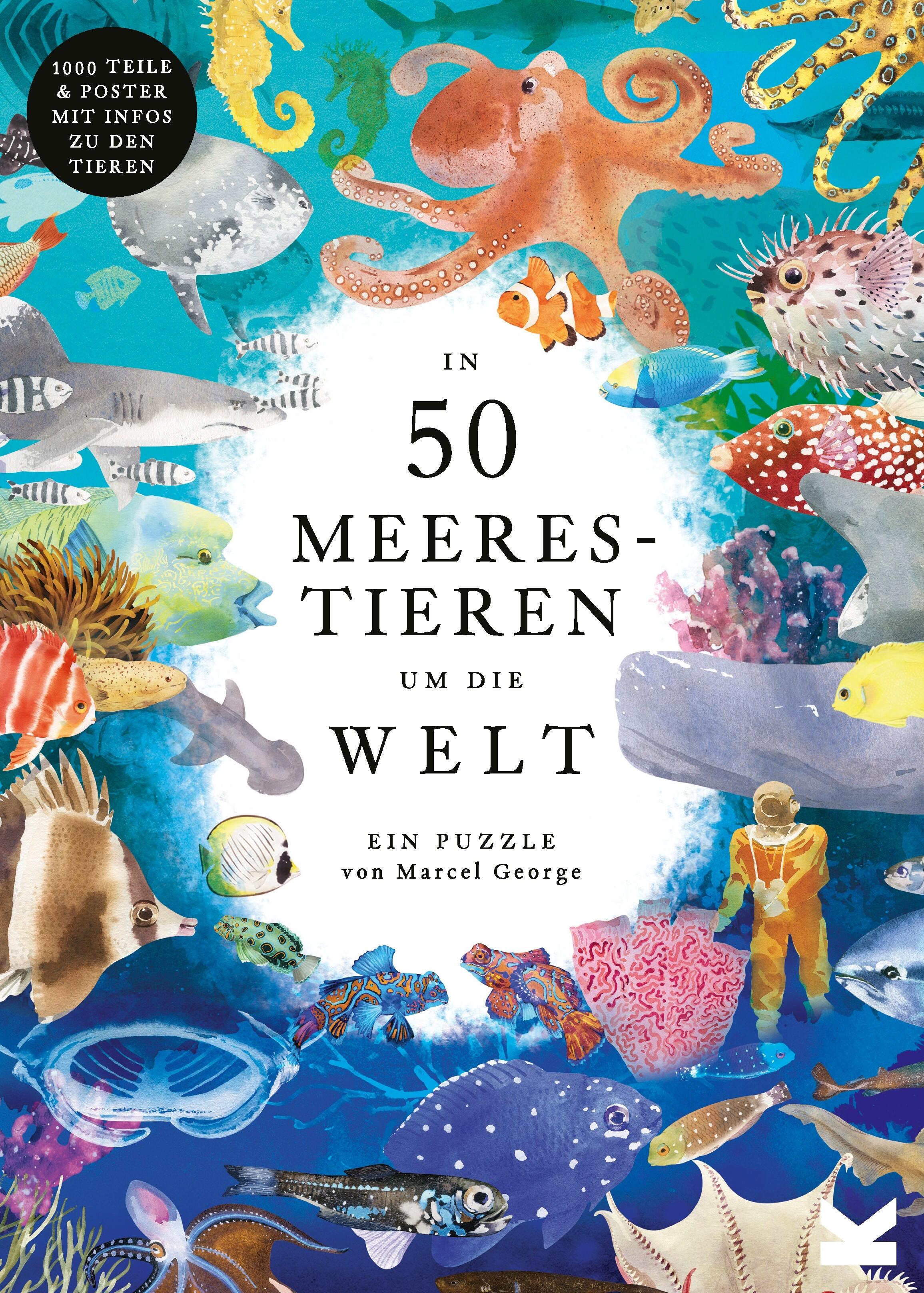 Vorderes Coverbild In 50 Meerestieren um die Welt
