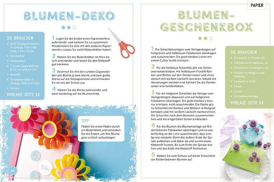 Beispielinhalt (Bild) Das Rentner-Bastelbuch. In großer Schrift.