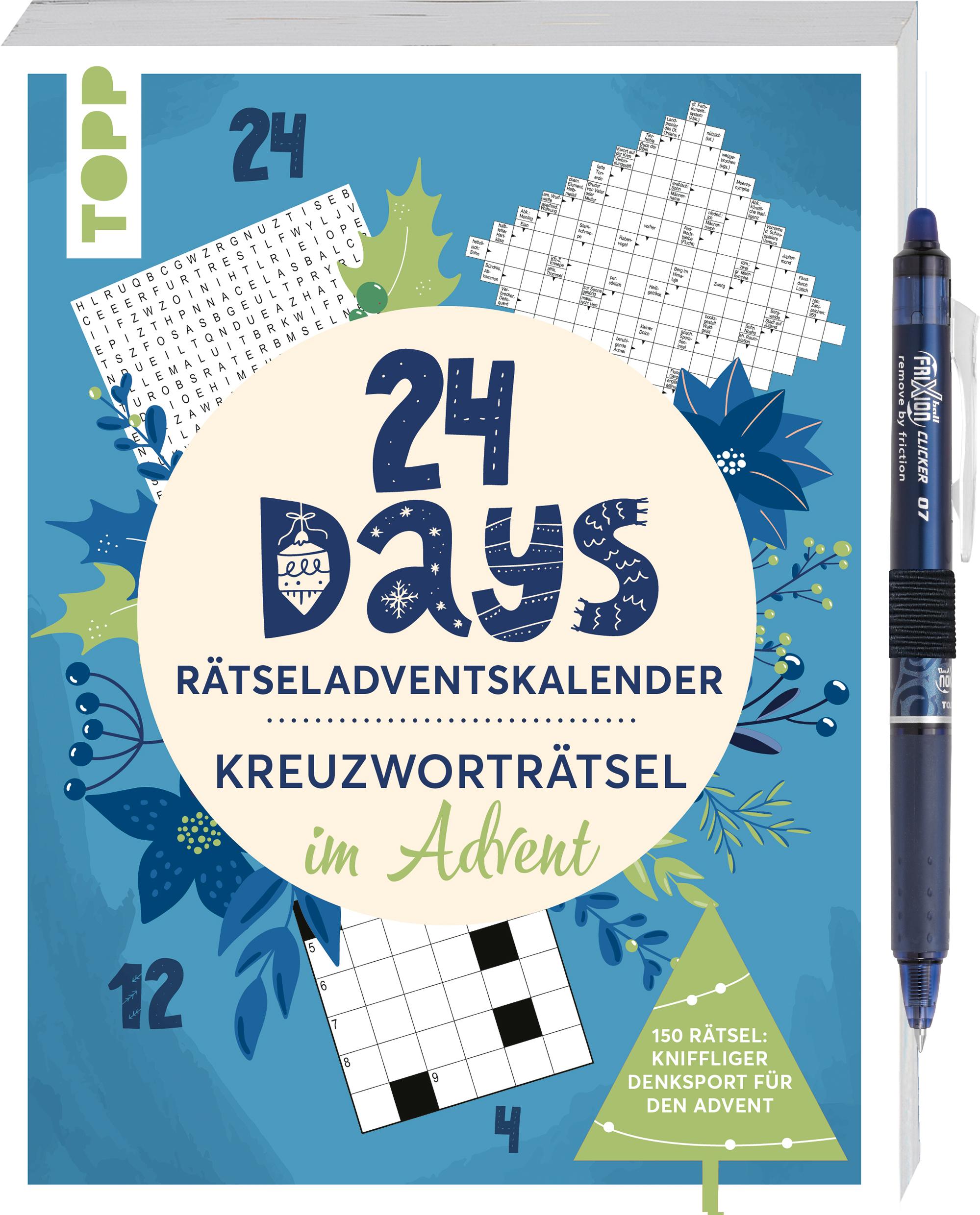 Vorderes Coverbild 24 Days RÄTSELADVENTSKALENDER - Kreuzworträtsel im Advent