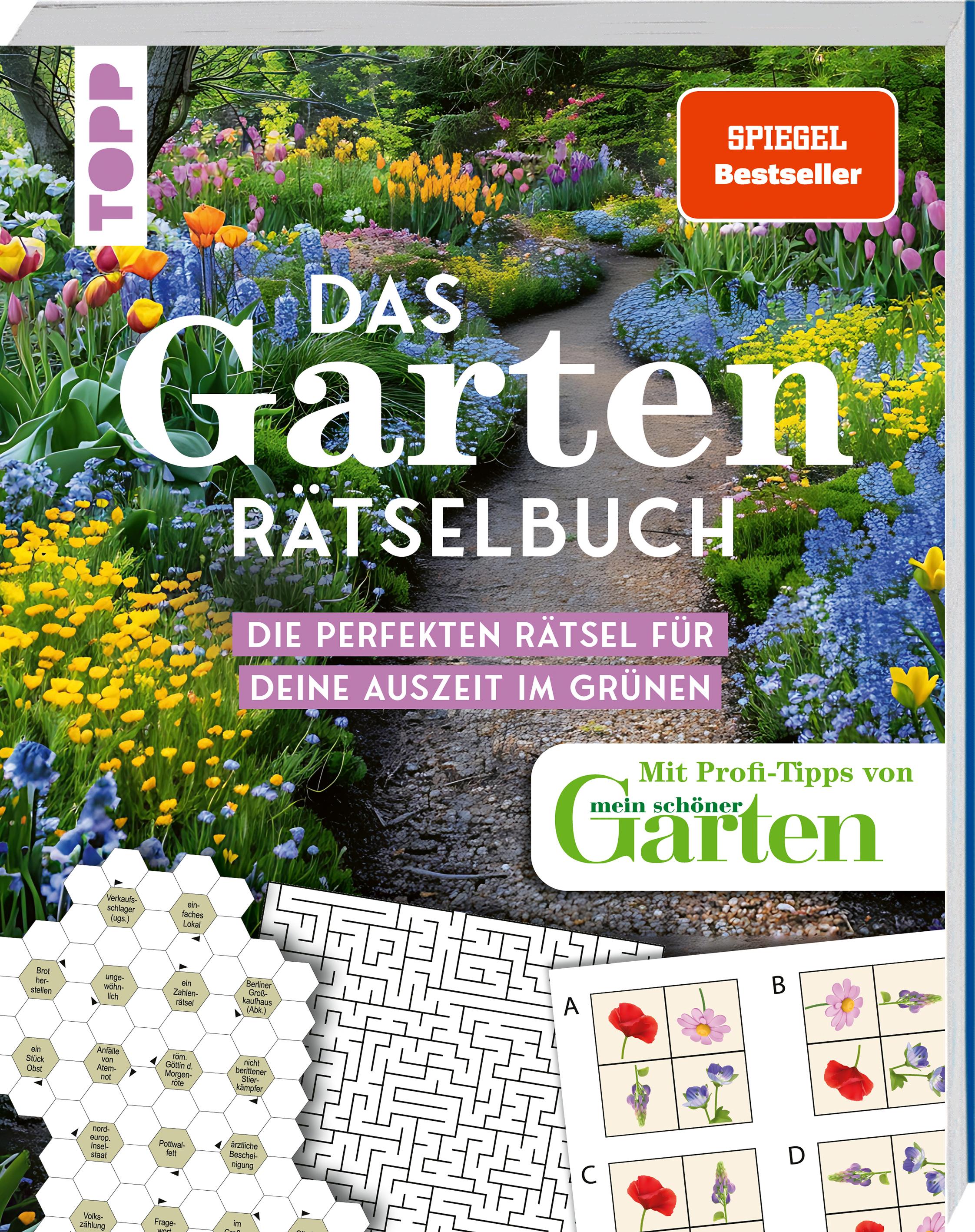 Vorderes Coverbild Das Garten-Rätselbuch - Mit Profi-Tipps von "mein schöner Garten" für das ganze Jahr