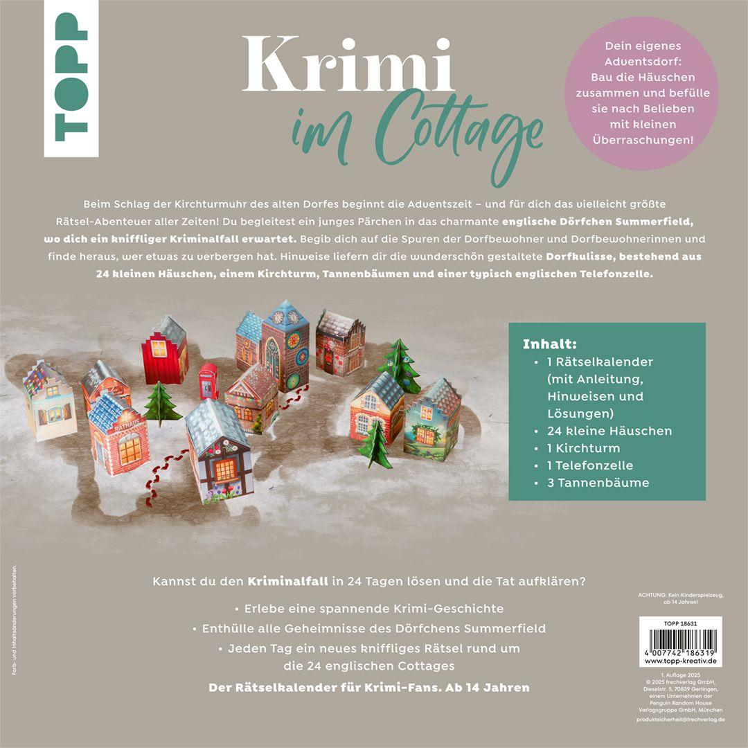 Beispielinhalt (Bild) Krimi im Cottage - Das Rätsel-Weihnachtsdorf - Adventskalender