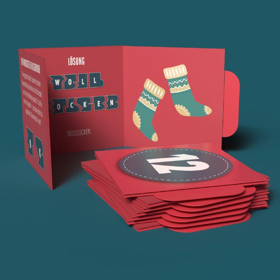 Beispielinhalt (Bild) Der Kopfnussknacker - Rätsel-Adventskalender