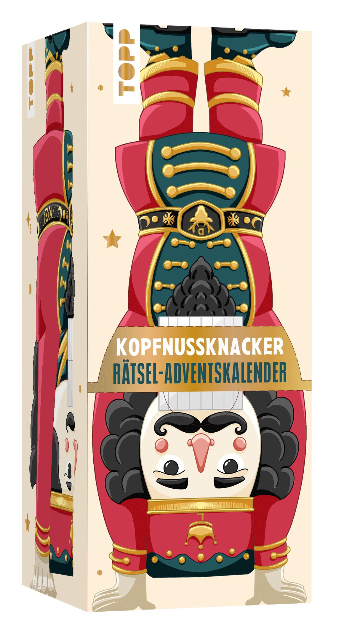 Vorderes Coverbild Der Kopfnussknacker - Rätsel-Adventskalender