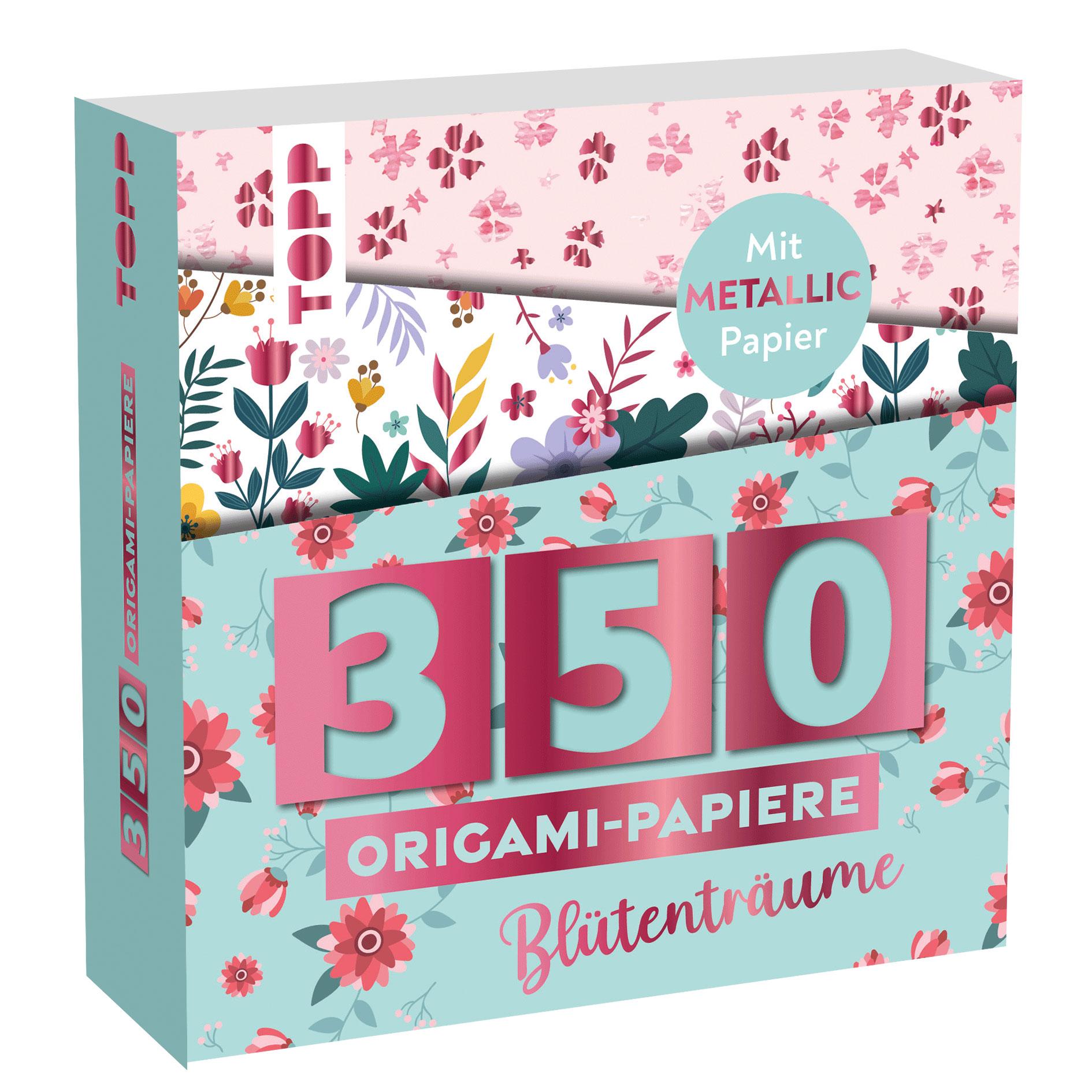 Vorderes Coverbild 350 Origami-Block Blütenträume