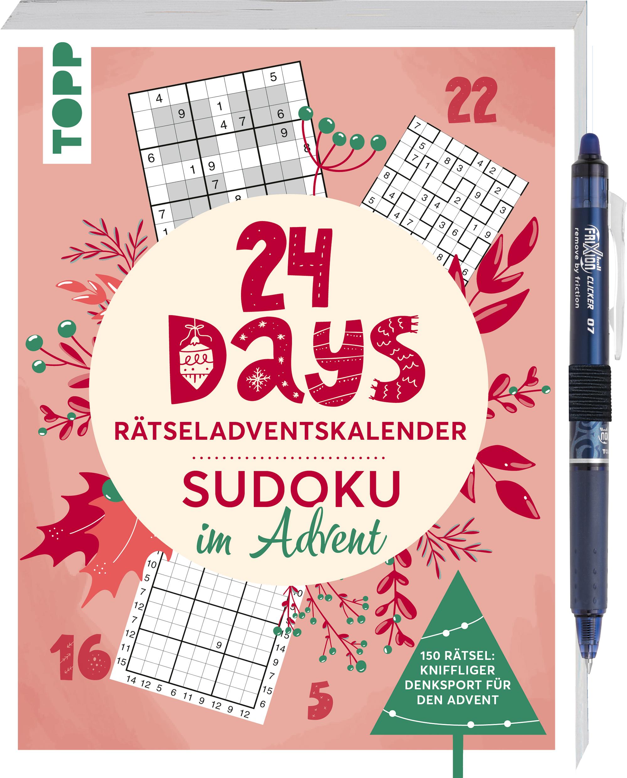 Vorderes Coverbild 24 DAYS RÄTSELADVENTSKALENDER - Sudoku im Advent