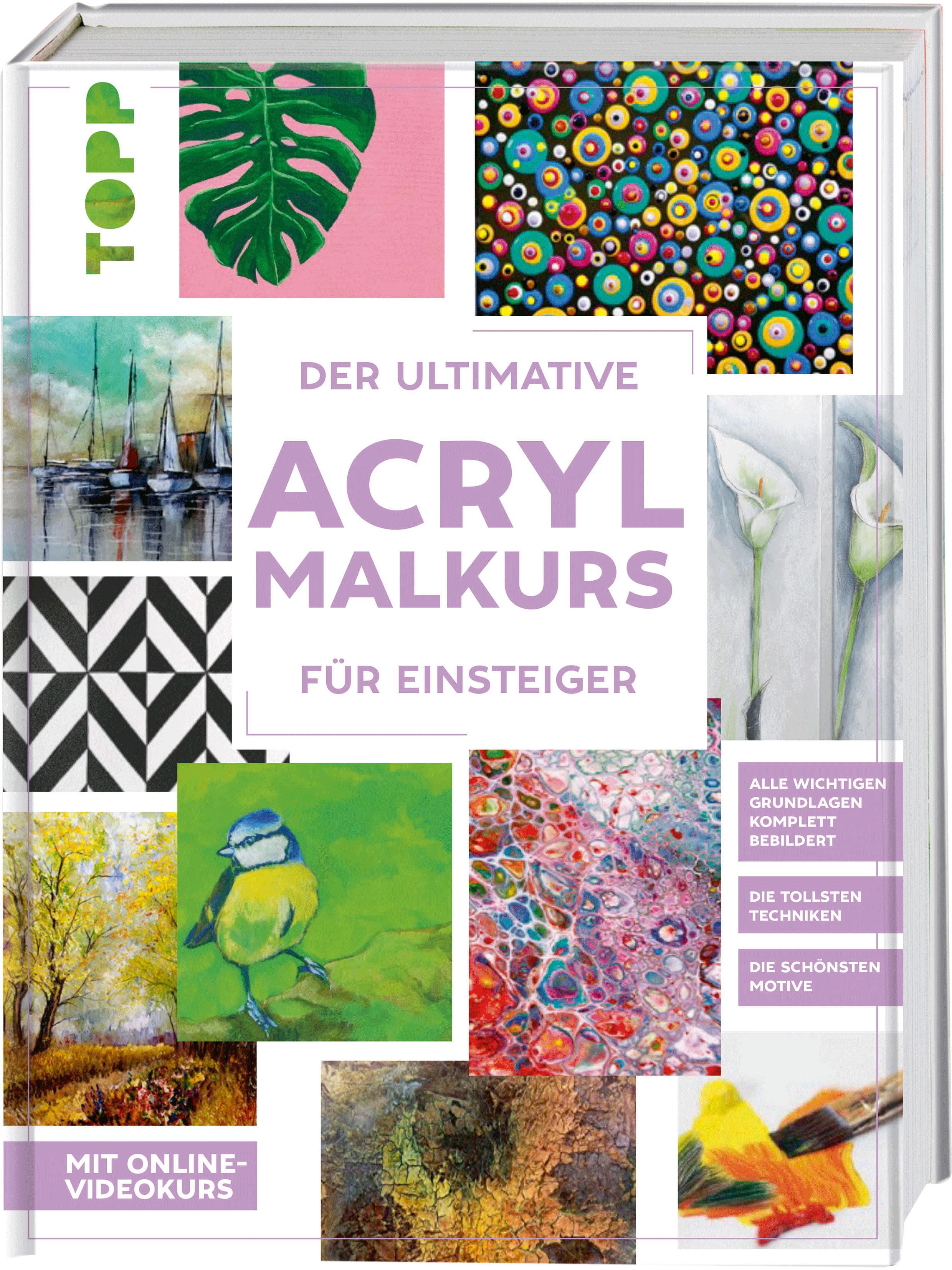 Vorderes Coverbild Der ultimative ACRYLMALKURS für Einsteiger