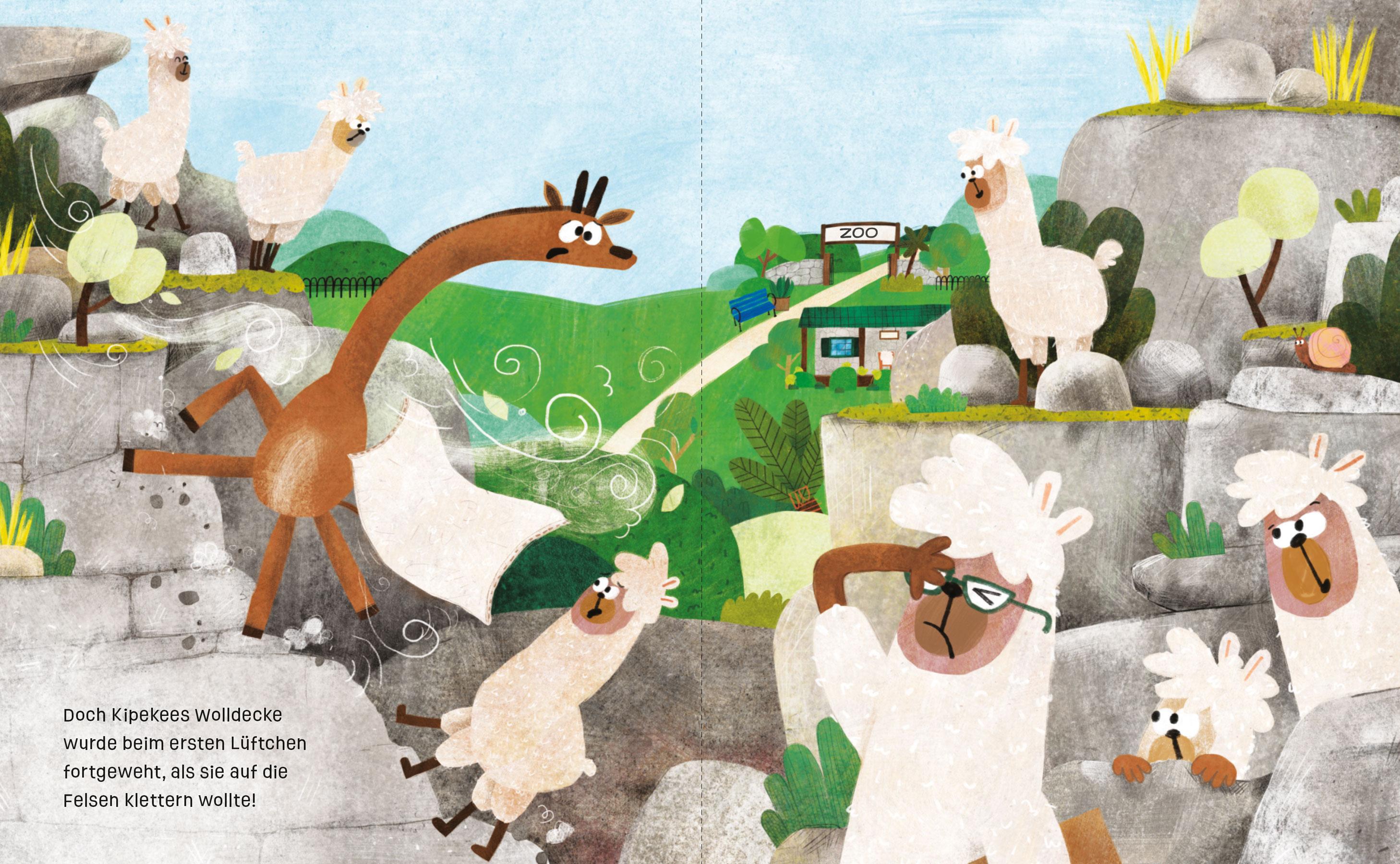 Beispielinhalt (Bild) Die Giraffe ohne Flecken